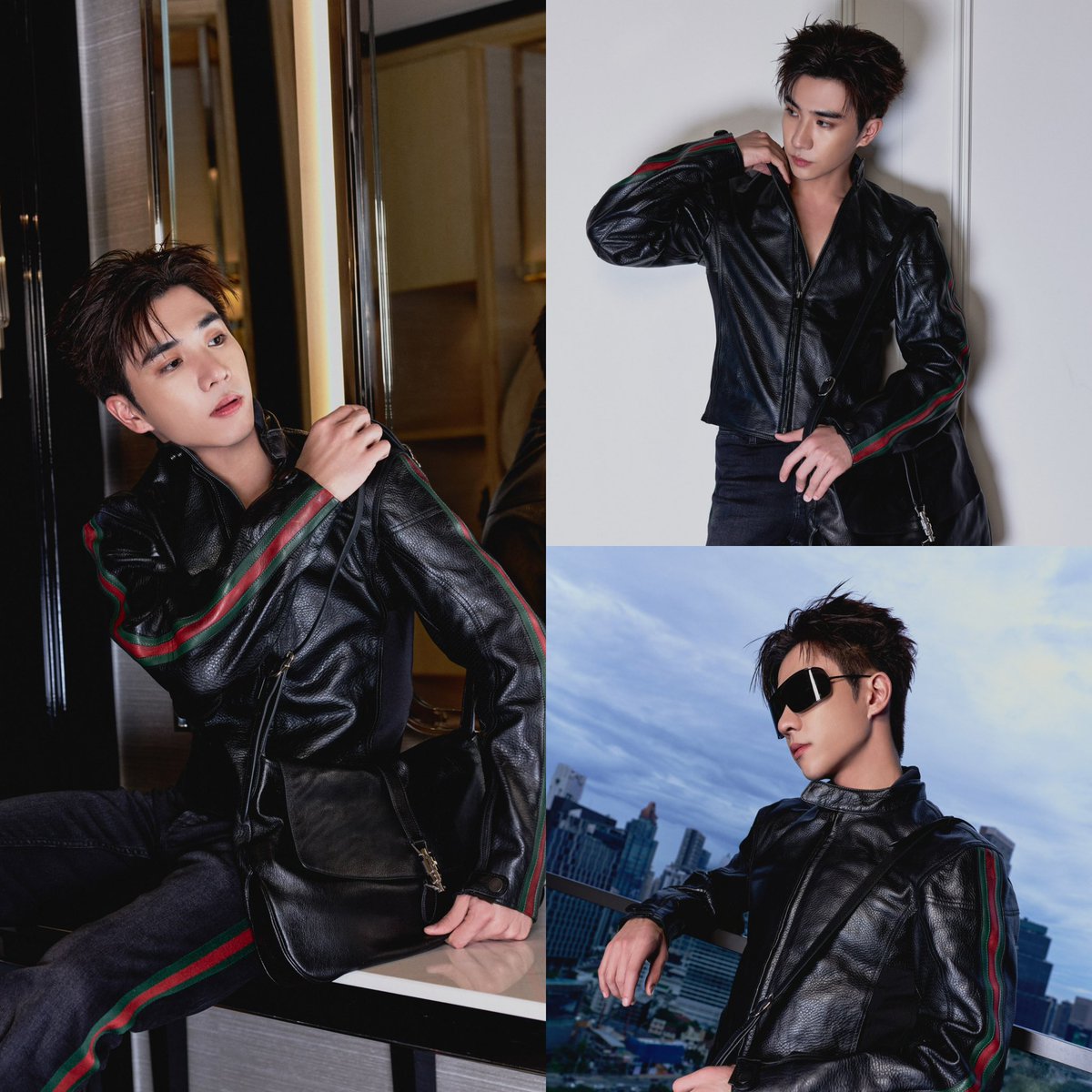 Shuneppe01's tweet photo. born to be shining stars ⭐️🖤🤍

They look so perfect 🫠

#เพิร์ธแซนต้า #PerthSanta 
#GucciPrimavera https://t.co/Y5UVRy4LEW