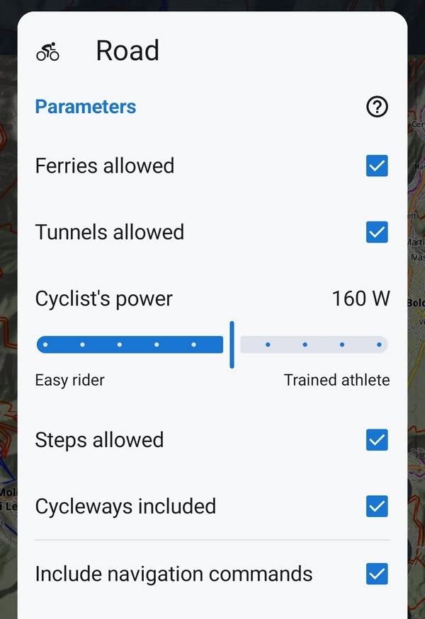 locusmap's tweet photo. Hey roadies! 🚴 Tried the Road Cycling Profile in the Route Planner? It estimates your ride time based on your cycling power — enter your watts and hit the road knowing exactly how long you'll be out. #LocusMap #RoadCycling https://t.co/E5wWvpOhp5