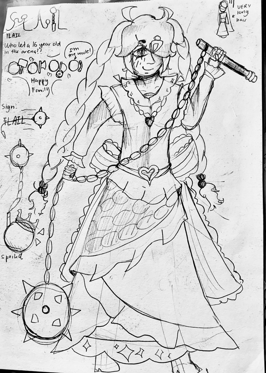 potofroux's tweet photo. as promised here’s the boomerang character sheet + flail is here as well
#earclacks https://t.co/T4gjamGGfF