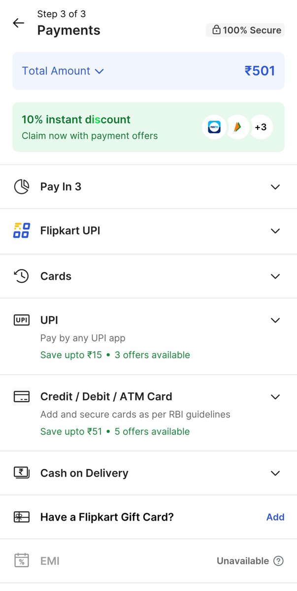 bigulchugh's tweet photo. Looks like some issue with flipkart minutes...

Wallet option is available for product from flipkart marketplace

But

Wallet option not coming for any product on minutes...

@flipkartsupport @Flipkartminutes check the issue and sort this out please... https://t.co/OKS2eJ3G51