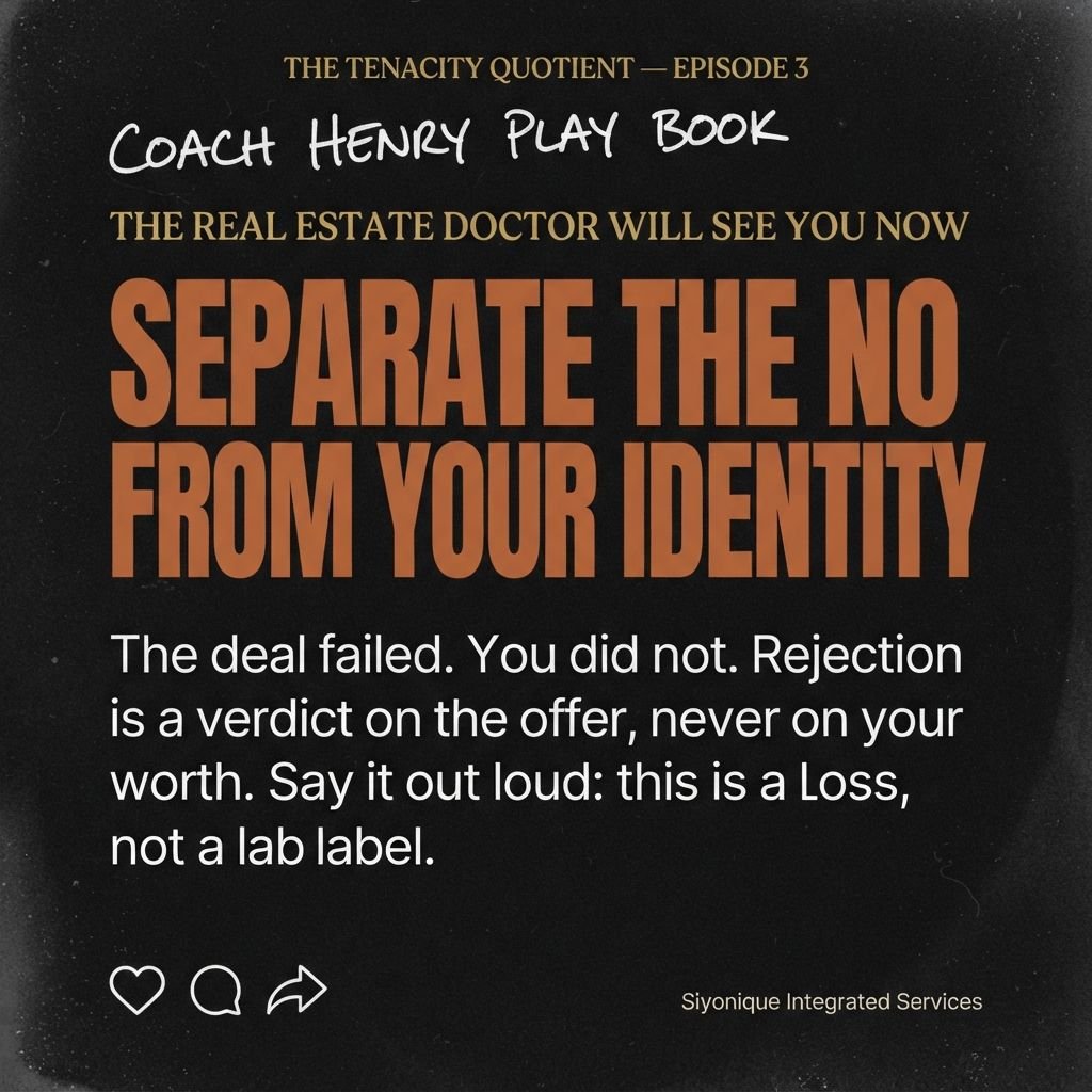 HTowalin49052's tweet photo. COACH HENRY PLAYBOOK

SEPARATE THE “NO” FROM YOUR IDENTITY

The deal failed.

You did not.

One of the most dangerous mistakes you can make in business is allowing a rejected proposal to become a rejected version of yourself.

A client said no.

A prospect walked away. https://t.co/8yHTguA4s6