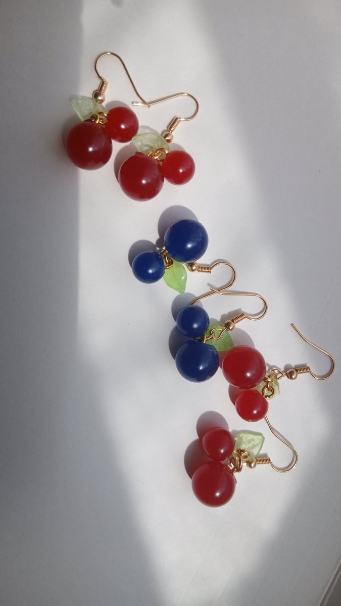 Kanjoor0's tweet photo. I know you like cute picnic/brunch earrings, so, I made you these! 

Hi, I'm A Crafty Wanjiru, and you are lucky to be here today, you get to see it all begin; 

Here's to a Happy New Month
&amp;
DAY 1 of interrupting your day with my art, as a multicraft artist.

1/ ♾️ https://t.co/yQo9u4Sygg