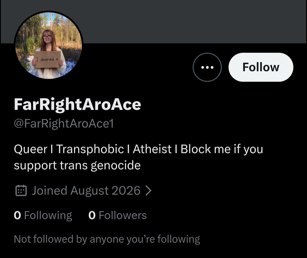 Cheese12_09's tweet photo. @FarRightAroAce1 Really conflicting views i see https://t.co/UBEp3jYiJF