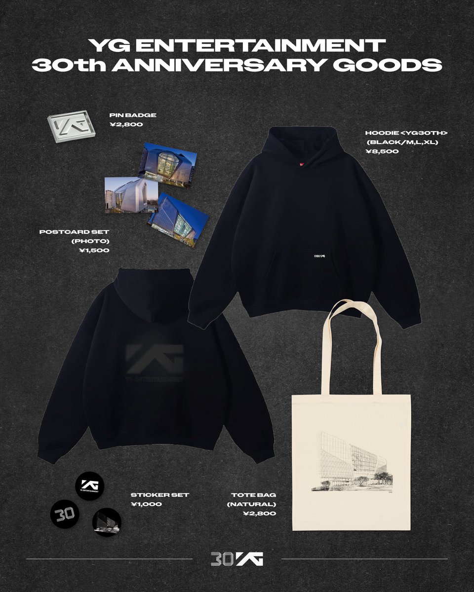 YGJAPANofficial's tweet photo. [📢]

𖥔.🖤┈┈┈┈┈┈┈┈┈
𝗬𝗚 𝗘𝗡𝗧𝗘𝗥𝗧𝗔𝗜𝗡𝗠𝗘𝗡𝗧
𝟯𝟬𝘁𝗵 𝗔𝗻𝗻𝗶𝘃𝗲𝗿𝘀𝗮𝗿𝘆
┈┈┈┈┈┈┈┈┈🌐⟡.·

YG30周年を記念したオリジナルグッズから、おすすめアイテムをPICK UP✨

阪急うめだ本店 POP-UP STOREにて販売中‼️

YGの30年の軌跡を感じられる
スペシャルなアイテムをぜひチェックしてください🖤

🔗詳細はこちら
https://t.co/fxtiBsudRg

#YG30thAnniversary #YG30th_OsakaPopUp