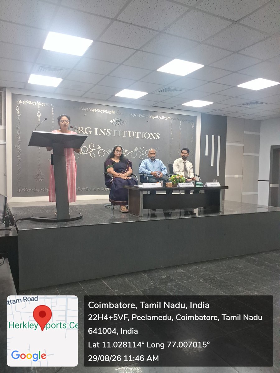 GRGSMS01's tweet photo. Power dynamics. Strategic agility. Executive presence. 

GRG School of Management Studies hosted a Special Talk on “Navigating Power Dynamics” by Dr. Ram Subramaniam, CTO, My Money Karma, empowering MBA students with insights on leadership, confidence &amp; AI-readiness.

#GRGSMS https://t.co/OGwAwUoczD
