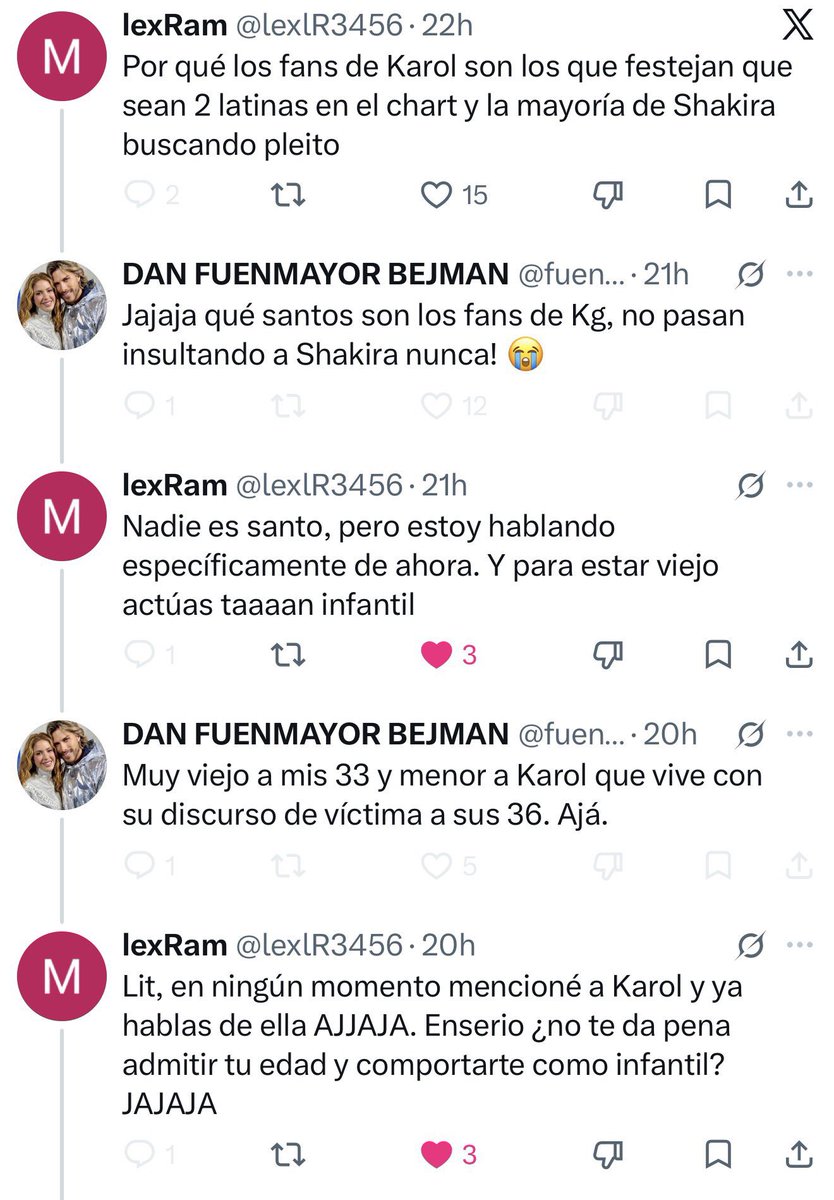 BeatrixKiddoVol's tweet photo. @fuenmayord1 ¿Por qué la pasivo-agresiva de @lexlR3456 dice que no nombro a Karol cuando comienza su discurso con los fans de Karol? Es decir, ¿a ella le hace falta una neurona o simplemente es así porque le gusta ser así? Y @unveranorosa le siguiéndole la cuerda… ella que es descerebrada.😭 https://t.co/BlCXcCwHKA