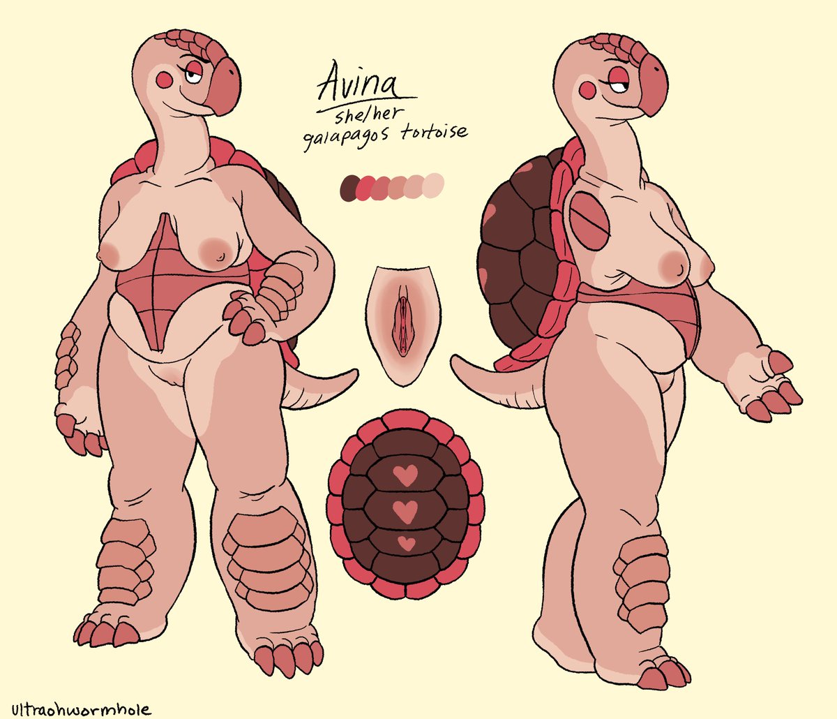 ultraohwormhole's tweet photo. Fresh new ref for Avina for her updated design! 🐢
#nsfw #furry #scalie https://t.co/ROnl2SVpk6