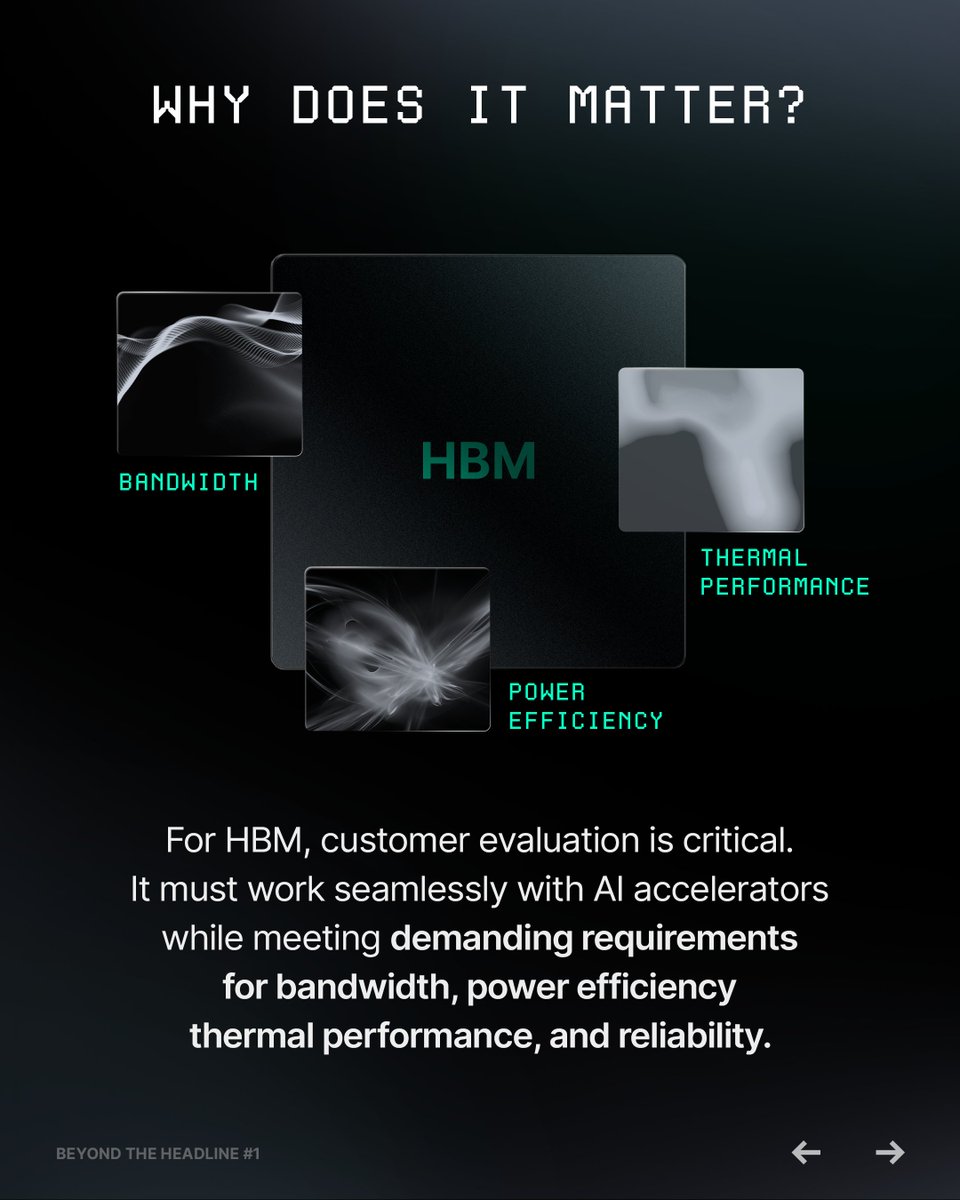 SKhynix's tweet photo. In June 2026, @SKhynix began supplying #HBM4E samples. But how big a milestone is “sample supply”?

It’s a key step where customers evaluate performance, reliability, power efficiency, and more.

See how @SKhynix is advancing HBM4E and driving the future of #AI memory.

#SKhynix https://t.co/2h2DXqH3Ee
