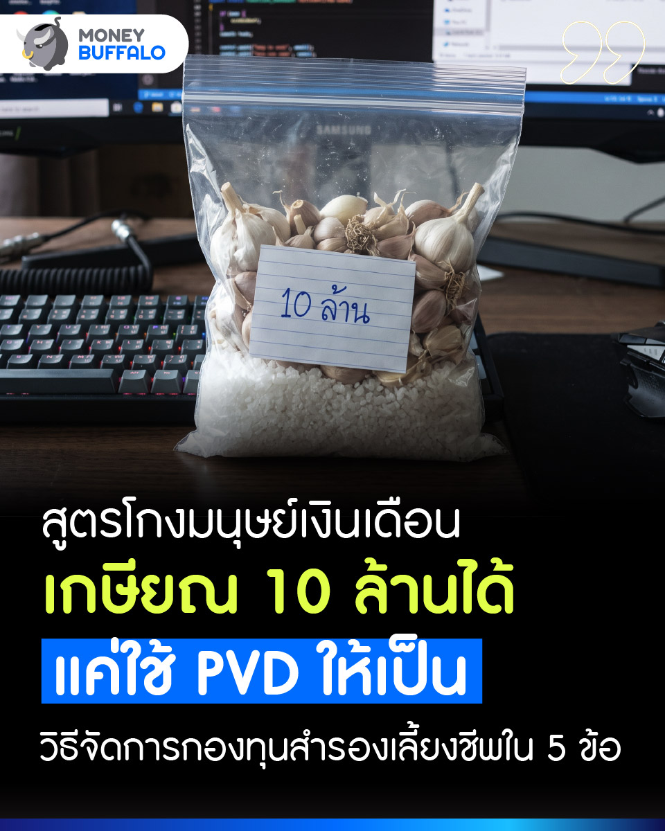 MoneyBuffaloTH's tweet photo. สูตรโกงมนุษย์เงินเดือน เกษียณด้วยเงิน 10 ล้านได้ ถ้ารู้จักใช้ “กองทุนสำรองเลี้ยงชีพ”ให้เป็น | Money Buffalo

PVD เป็นสวัสดิการที่ดีมาก เงินเกษียณของเราไม่ได้มาจากเงินที่เราเก็บคนเดียว แต่มีทั้งเงินสะสมของเรา + เงินสมทบจากบริษัท 

#กองทุนสำรองเลี้ยงชีพ #PVD #มนุษย์เงินเดือน https://t.co/sVEBq4dAGx