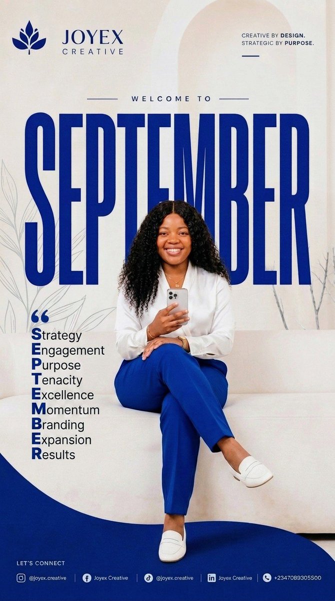 Joyexcreative's tweet photo. HELLO, SEPTEMBER 🤗

A new month, a fresh beginning, and another opportunity to see God’s goodness unfold. 🤍

May September bring divine connections, open doors, answered prayers, unexpected blessings, and beautiful reasons to smile. https://t.co/Rg2gujfmZD