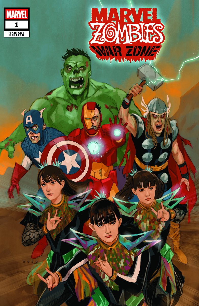 BABYMETAL_JAPAN's tweet photo. BABYMETAL x MARVEL UNIVERSE 🦊💥🧟‍♂️

NEW limited-edition variant cover comic book celebrating the release of Marvel Zombies: War Zone is available for pre-order now. Link in bio!  
https://t.co/ktVtnhIA8r

BABYMETALがアメリカで発売されるマーベル・コミック『Marvel Zombies: War Zone (2026) #1』の発売を記念した限定バリアントカバーに登場することが決定DEATH!!

日本では、日本時間 2026.9.7(月)18:00よりオンラインストア「A!SMART」予約販売開始https://t.co/QSGanOYO5Y