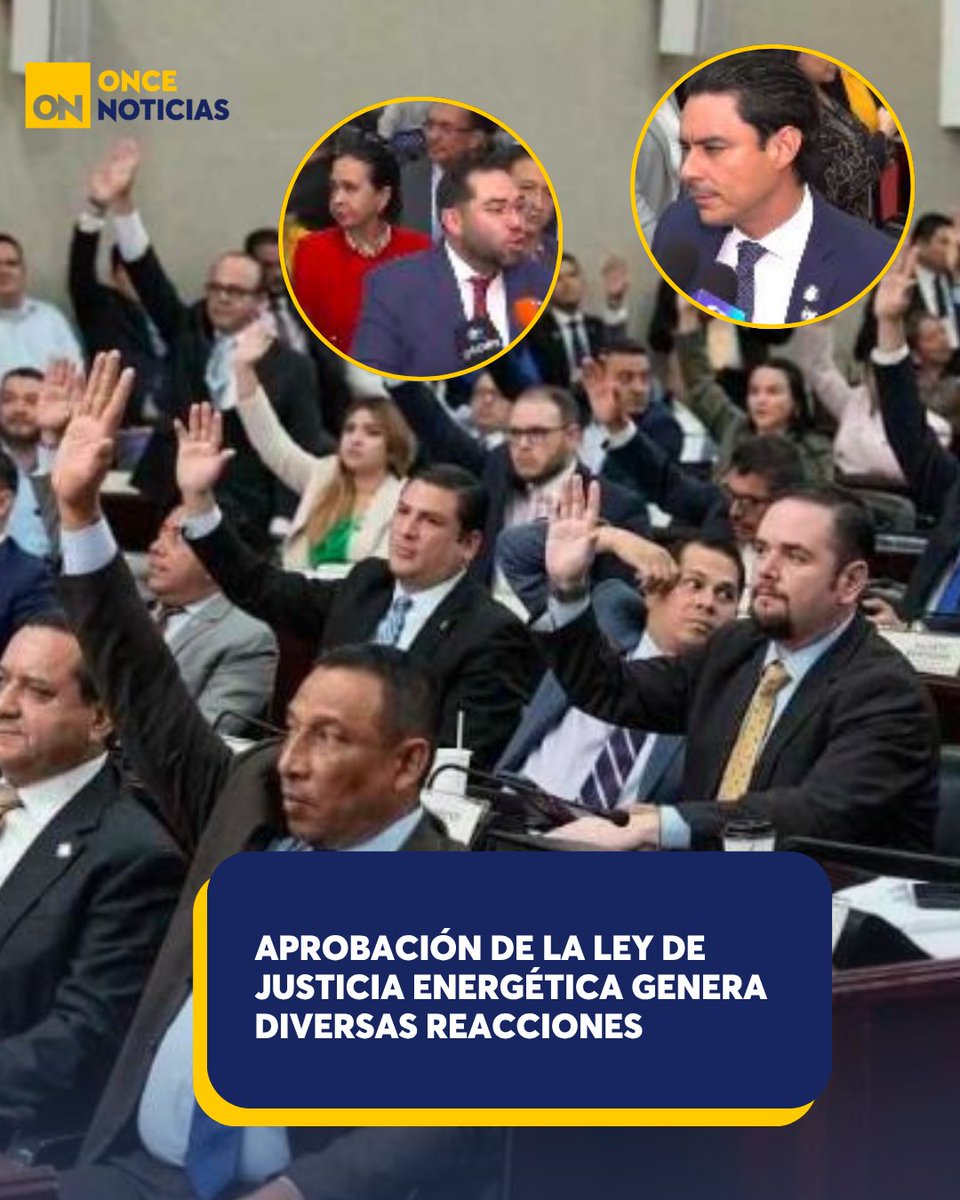 11_Noticias's tweet photo. ⚡🇭🇳 ¡Siguen las reacciones! Tras un largo debate, el Congreso Nacional aprobó con 78 votos el paquete de reformas al sector eléctrico de Honduras. Diputados de distintas bancadas defienden y cuestionan sus alcances. Aquí las reacciones. 👇

https://t.co/pYK70NU6Zh

#Bancadas #Aprobación #Honduras #CongresoNacional #ReformasEnergéticas