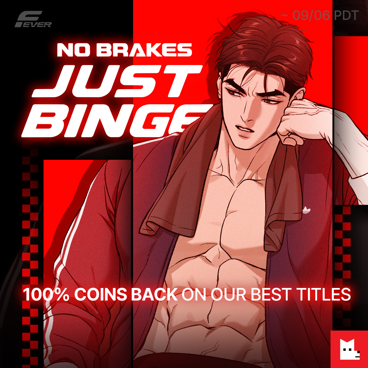 LezhinComics_US's tweet photo. [𝐋𝐄𝐙𝐇𝐈𝐍 𝐅𝐄𝐕𝐄𝐑] 𝐍𝐎 𝐁𝐑𝐀𝐊𝐄𝐒. 𝐉𝐔𝐒𝐓 𝐁𝐈𝐍𝐆𝐄!🏎️✨
Fuel your binge with zero hesitation and get 𝟭𝟬𝟬% 𝗖𝗢𝗜𝗡𝗦 𝗕𝗔𝗖𝗞 on featured titles for a limited time!

𝗪𝗲𝗲𝗸 𝟭 𝗟𝗶𝗻𝗲𝘂𝗽 💫
•Jinx
•FlashLight
•Melting Point
•Painter of the Night
•The Beast Next Door
•Love Junkie
•Boo-tiful Nightmare
•The Saintess's Petals Are Drenched
•Love is an Illusion! - Superstar
•Error Detected
•Killer Crush
•High School Boy
*𝘋𝘪𝘴𝘤𝘰𝘷𝘦𝘳 𝘦𝘷𝘦𝘯 𝘮𝘰𝘳𝘦 𝘵𝘪𝘵𝘭𝘦𝘴 𝘢𝘵 𝘵𝘩𝘦 𝘭𝘪𝘯𝘬 𝘣𝘦𝘭𝘰𝘸!

📆𝗥𝗮𝗰𝗲 𝗦𝗰𝗵𝗲𝗱𝘂𝗹𝗲: 𝗦𝗲𝗽𝘁 𝟭–𝟲 (𝗣𝗗𝗧)
🏁𝗦𝘁𝗮𝗿𝘁 𝘆𝗼𝘂𝗿 𝗯𝗶𝗻𝗴𝗲 ▶️https://t.co/r0SMyjEhcg

#LEZHINFEVER #LezhinUS #LezhinComics