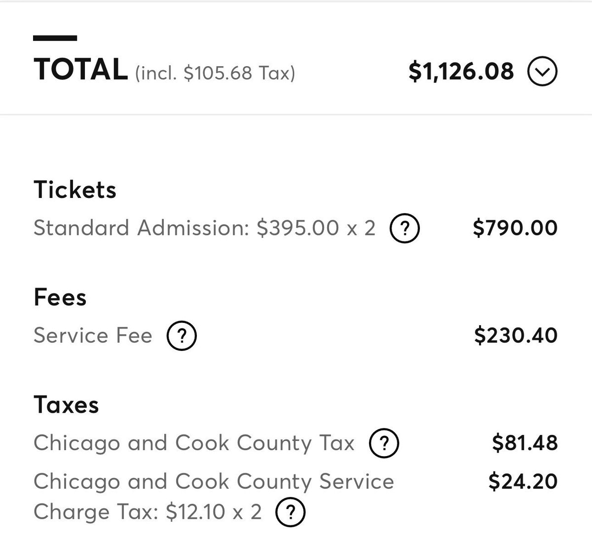 hiimclov3r's tweet photo. @Ticketmaster is actually RIDICULOUS for charging 230$ in TICKET FEES for two digital tickets! This is literally disgusting. https://t.co/HDkhrouKLI