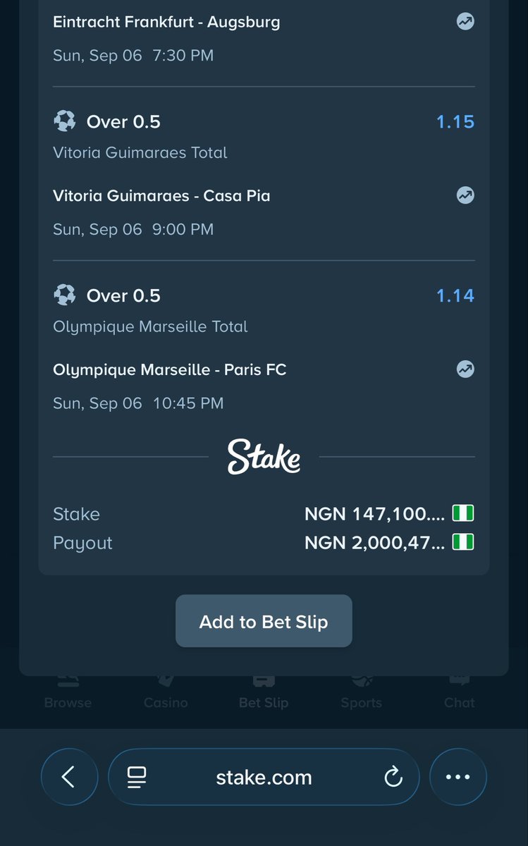 Mrbankstips's tweet photo. Longshot on Stake to win 2billion naira 

14k odds https://t.co/UaETvZDAlp

96 odds https://t.co/PyMisx3OpP

15 odds https://t.co/MMvl4qAebO

325 odds https://t.co/mVMpwM7KNZ

Register an account with Stake via link https://t.co/zNIDVi9VVx

Use welcome code banks for weekly airdrops and bonuses 

Get the iOS app via link https://t.co/BH533u52QL

You can always contact https://t.co/oeZHXM47XD for all stake bet deposits 

Join telegram channel https://t.co/onNA2IpWas

Bet responsibly🔞