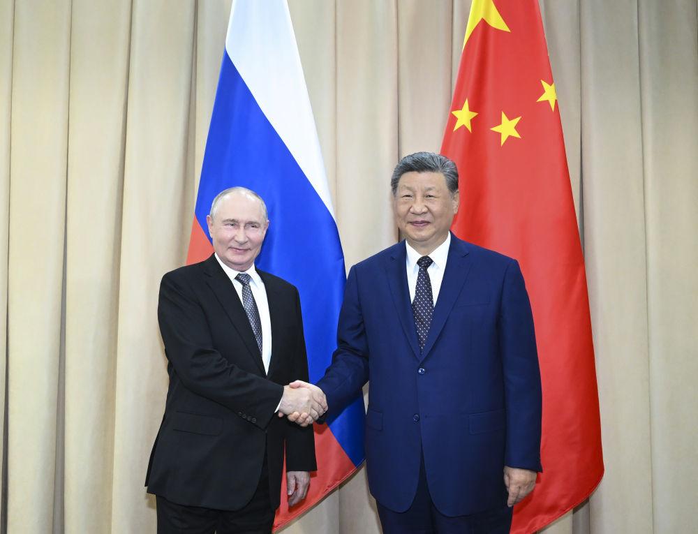 chenqingting2's tweet photo. 习近平总书记会见普京总统，中俄友谊长存🇨🇳🇷🇺 https://t.co/RWntJhcdq5