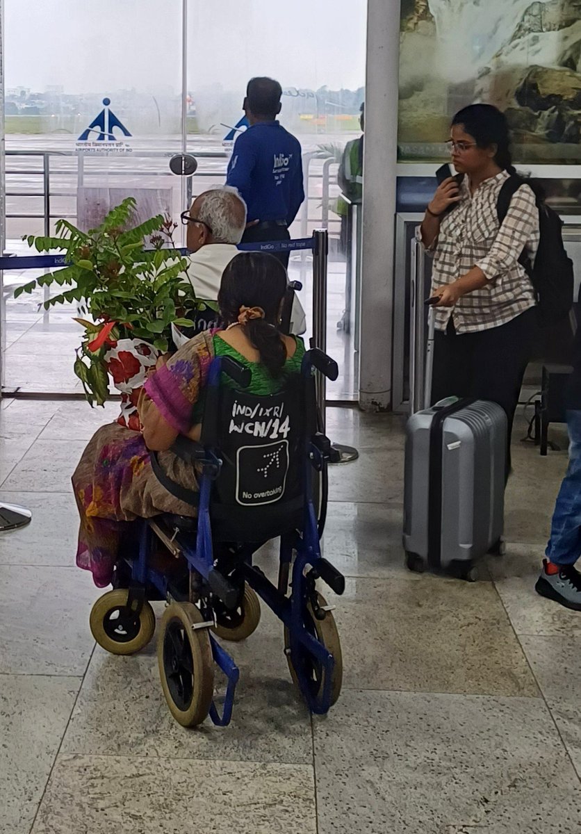 KaranMinz's tweet photo. Everyone at the airport carried luggage.
She carried plants. 🌱
Some people travel with things.
Some carry life with them.

#twitter #nature #plants #travel #everydaymoments #life #lesson #sustainability https://t.co/49w4luNHly