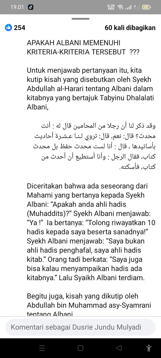 dusrimulya's tweet photo. #Wahabi terlalu membesar2kan Albani seolah Muhaddist besar abad ini

Bahkan Albani sampai berani mendhoifkan Hadist yg disahihkan oleh Imam Bukhari bermodalkan belajar di perpustakaan tanpa guru

Buah dr belajar otodidak di perpustakaan adalah banyak fatwa Albani yg kontradiksi https://t.co/3hUJ3bPEls