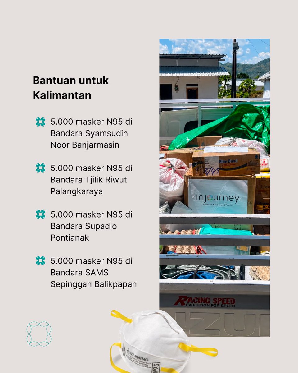 injourneyID's tweet photo. Berbagai paket bantuan, baik berupa pangan, kesehatan, dan logistik telah disalurkan ke berbagai lokasi.

Mari terus mengirimkan doa dan bantuan demi pulihnya Indonesia. 🤲

#InJourney #BersamaInJourney #CiptakanPerjalananPenuhMakna https://t.co/OpU9ccjukH