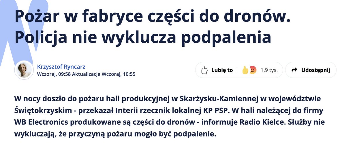 czardam's tweet photo. Ciekawe, czy fabrykę WB zabezpieczała typowa polska agencja ochrony, która jako warunek zatrudnienia stawia orzeczenie o niepełnosprawności? https://t.co/izyHj9XbwW