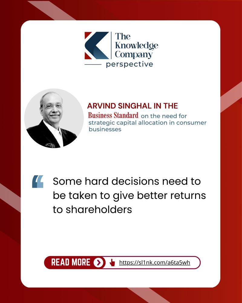 TKC_India's tweet photo. As @TataCompanies Consumerโs portfolio grows, the next imperative is rigorous portfolio management and capital efficiency. @asinghal2004, Chairman, @TKC_India, shares his perspective with @bsindia.
#TKCInNews #FMCG #TataConsumer #RetailStrategy
๐ https:/s11nk.com/a6ta5wh https://t.co/NoFf4BVBc8