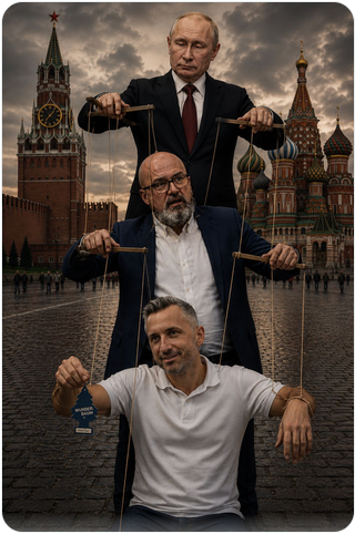 KreuzAcht's tweet photo. Wladis Marionettentheater

#Putin #Tillschneider #Siegmund #PutinPartei https://t.co/PG4em5WmKP