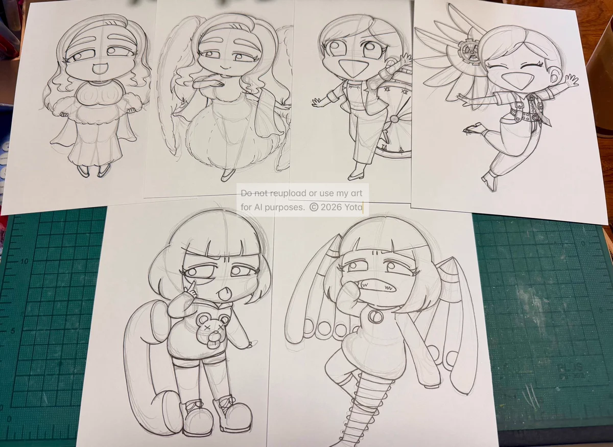 手描きアナログイラスト(妖精) よた on X: 