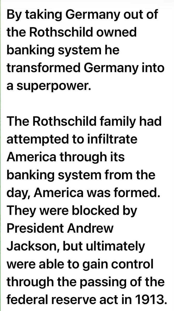 SmolfSmolf7's tweet photo. This part is not recorded in the history. It is the section that was deleted and rewritten.
So, they want to establish central banks in all countries across the world.
The Rothschild family owns a 58% stake in the Federal Reserve (Fed) and owns all the central banks worldwide.
The entire chain of central banks enslaving humanity is setting things in motion.