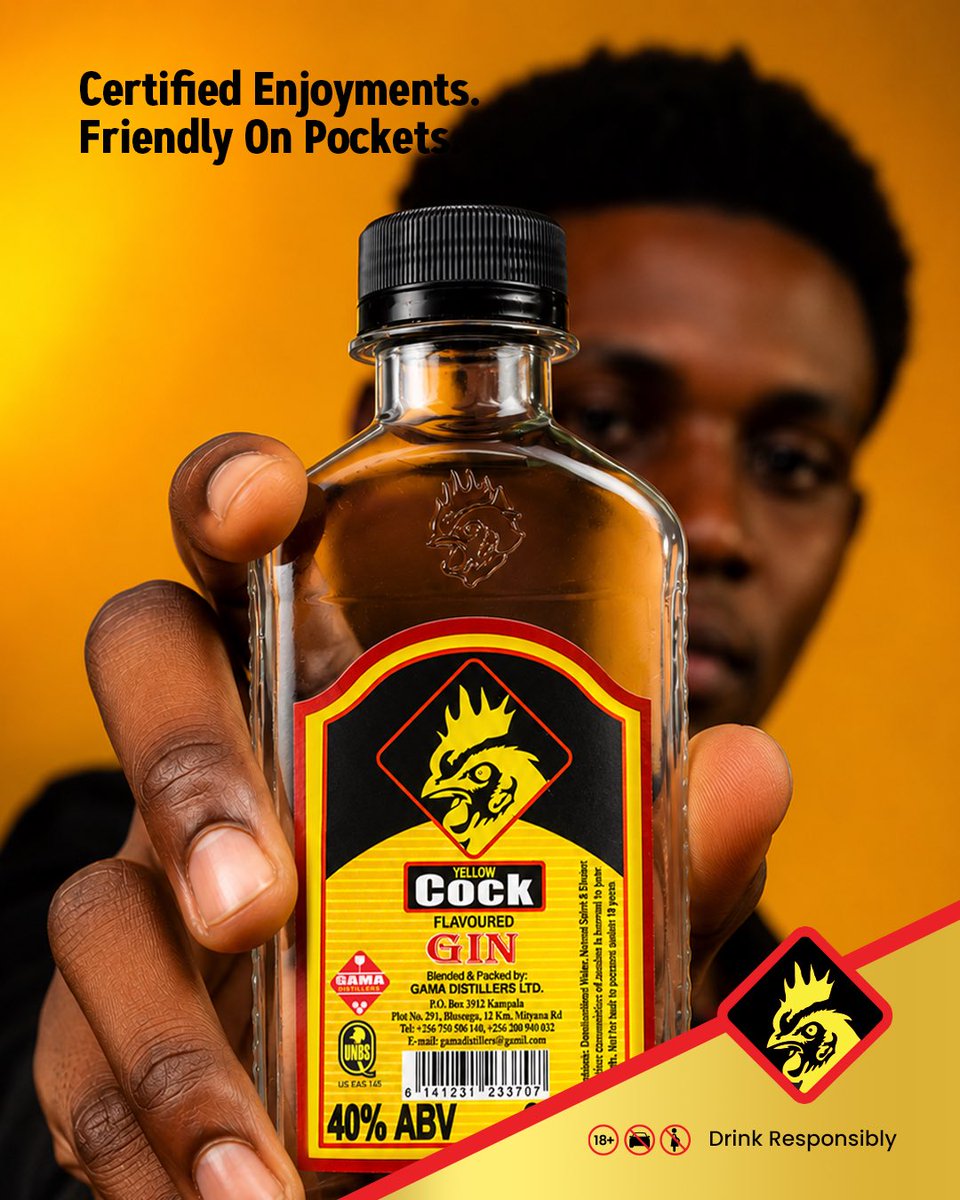 GamaDistillery's tweet photo. Big flavour. Small spend.

When the vibe calls, make it a Yellow Cock moment.

Get yours at a duka or kafunda near you.
18+ | Drink responsibly. https://t.co/Fh2edloJSW