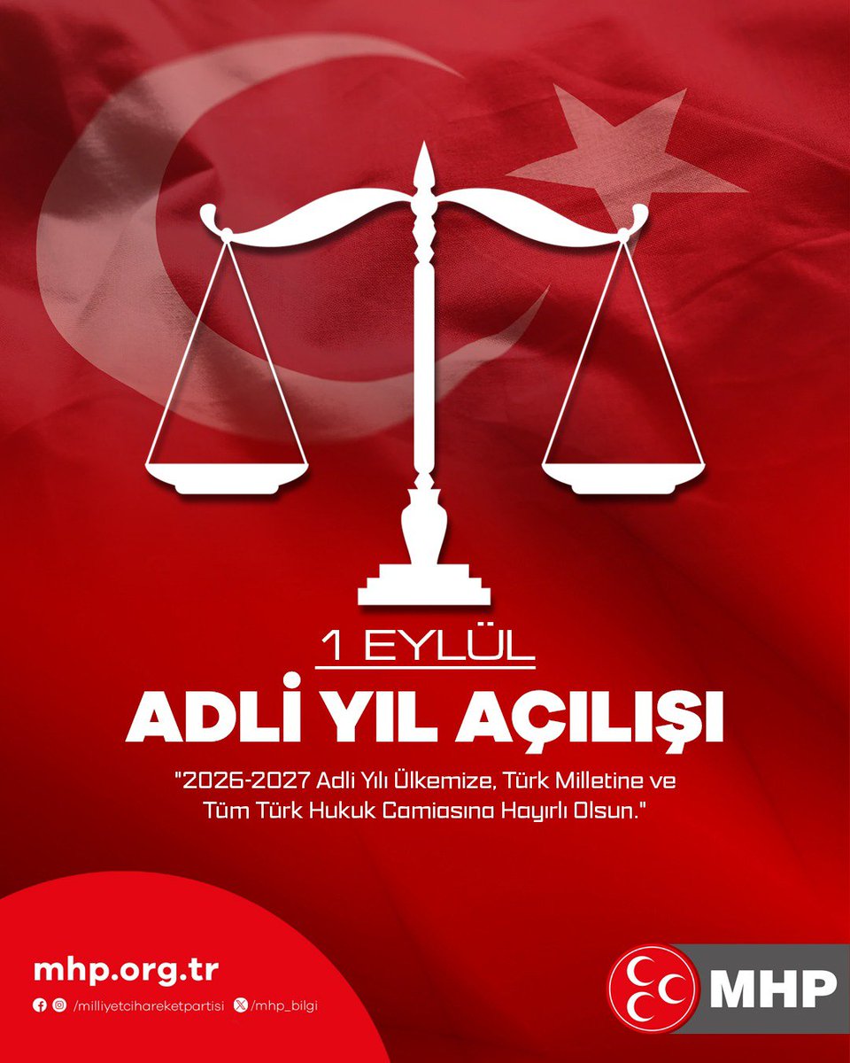 MHP__Karakopru's tweet photo. 2026-2027 Adli Yılı Ülkemize, Türk Milletine ve Tüm Türk Hukuk Camiasına Hayırlı Olsun. https://t.co/fcvt9JiJBD