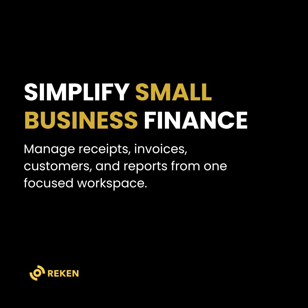 reken_io's tweet photo. Receipts, invoices, customers, and reports���finally, all in one focused workspace.

#Reken #FinanceAutomation #SmallBusinessTools #BusinessFinance #InvoicingSoftware # https://t.co/TL8buLZCYH
