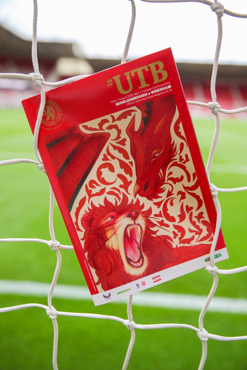 TheNorthernArt's tweet photo. BA (Hons) Illustration students have teamed up with Middlesbrough FC to create original cover artwork for each programme publication of this season to celebrate the club’s 150th anniversary find out more on he latest news section of our website: https://t.co/Dii3inE7ey https://t.co/w9AkHe983S