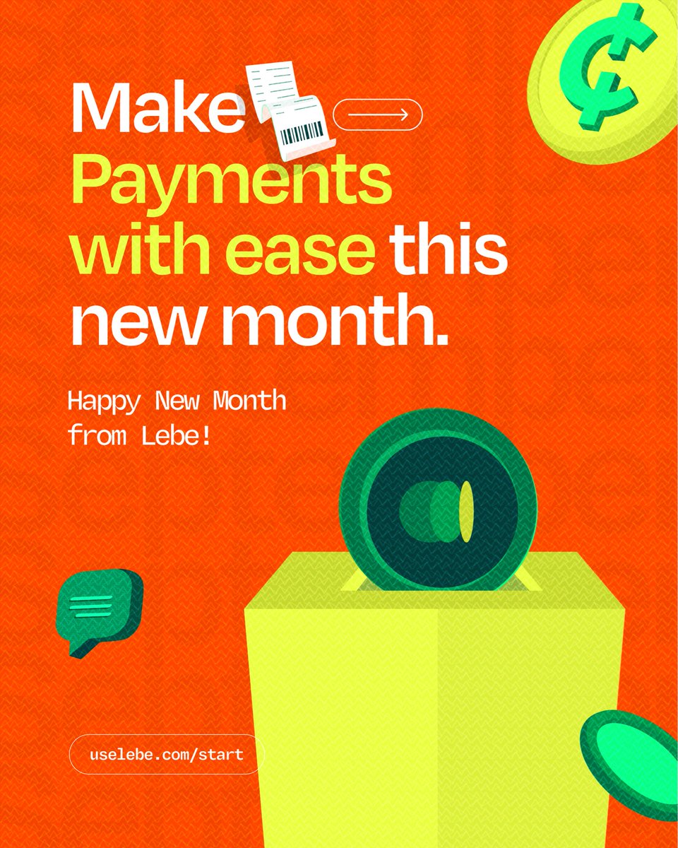 trylebe's tweet photo. Here’s to a fresh month of doing more with your money. 💚✨
https://t.co/kMFz3DbKF7
#lebe #newmonth #smartmoney #momo #ghana https://t.co/ia81Ftup7F