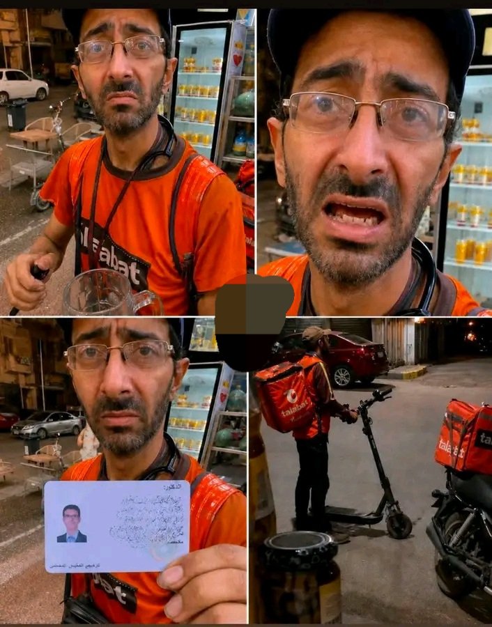 hkem_el's tweet photo. فيديو منتشر لسه شايفه لعامل دليفري.. واحد بيوقفه وبيسأله بيقوله "إيه الحاجات اللي معاك دي؟"
عامل الدليفري رد ببساطة: "أنا رايح أودي علاج لواحد مريض، ولازم أسمعه وهو بيتنفس الأول علشان أعرف  كنت هدي له العلاج ده ولا لأ."
اللي بيصوره اتعصب وقال له: "وانت مالك ومال الكلام ده؟! اللي يفهم في الحاجات دي لازم يكون دكتور أو صيدلي!"
رد عليه الشاب بمنتهى الهدوء :
"ما هو أنا دكتور صيدلي سعادتك.. وفاهم أنا بقول إيه كويس."
اللي بيصور اتصدم : "بيقول إيه؟! صيدلي وشغال دليفري?!"
رد الصيدلي بكل كبرياء: "وإيه المشكلة؟ الشغل مش عيب طالما رزقه حلال."
والشاب كمل وقال له: "ومعايا ماجستير كمان!"
تخيلوا معايا.. الشاب المحترم اللي واقف قدامه بشنتة الطلبات، معاه ماستر وتخصصه دقيق جداً:
Clinical Pharmacology - E.R. and Pain Control
يعني دكتور طوارئ وإدارة آلام بالشهادات والعلم.. بس الظروف حطته في الشارع يوصل أوردرات!
والضربة القاضية كانت في التعليقات..
واحد جاره كتب: "ده الدكتور مينا جارنا، كان واقف في صيدلية أبوه.. بس الصيدلية اتقفلت علشان عليها ديون. مينا مبكيش ولا استسلم، بيشتغل صيدلي الصبح في صيدلية تانية، وبعد العصر بيسوق دليفري عشان يسدد الديون ويعيش بكرامته."
بلاش تحكموا على البني آدمين من الشغلانة اللي بيشتغلوها.. بلاش نظرة الفوقية القذرة دي! كل واحد شايل فوق كتافه جبل حكايات ووجع إنتوا متطلعتوش عليه.
ألف تعظيم سلام للدكتور مينا ولكل راجل جدع بياكلها بالحلال ورافع راسه. منقول