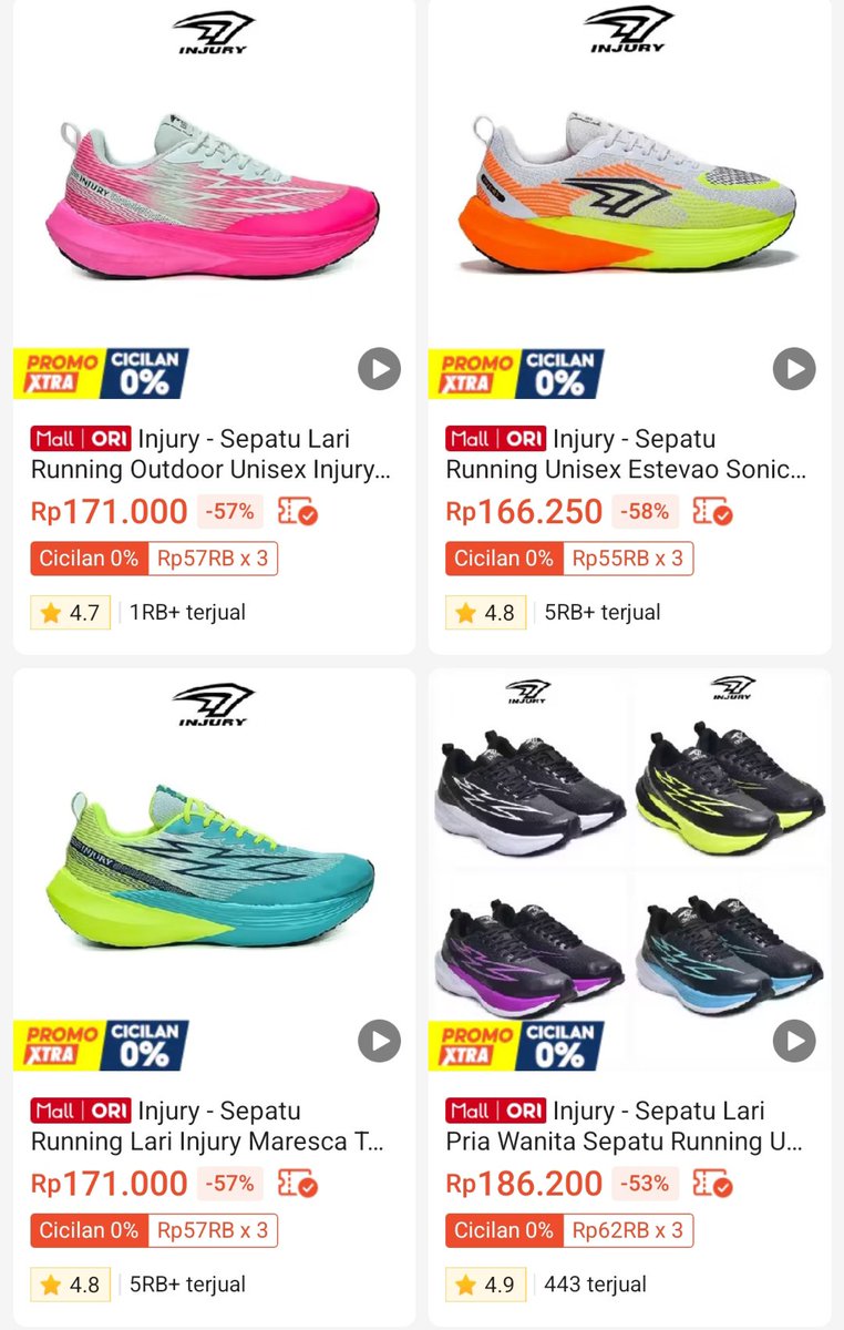 Plan4BetterU's tweet photo. jangan ragu jangan galau 🥰 sepatu brand ini sih udh byk yg rekomendasiin buat pemula yg mau olahraga lari tapi budget terbatas cocok bgt 👍 desain oke, bahan empuk ringan, harga ramah di kantong ✨ yukk gas https://t.co/48rf6ei9qS mumpung msh ada stok yg keren2 🔥 https://t.co/iNno1HymdQ