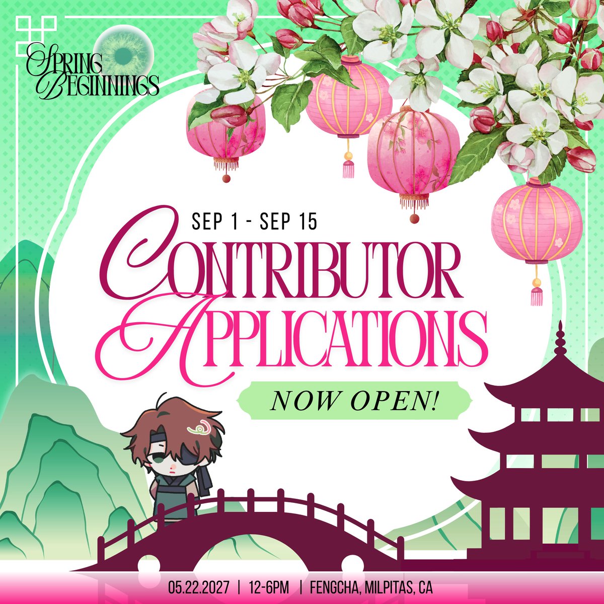 BSHspringbegins's tweet photo. CONTRIBUTOR APPS OPEN! °❀.ೃ࿔

Welcoming all merch artists, cosplayers, and on-site volunteers! 

Our applications shall remain open: 
Sep 1st -  Sep 15th 11:59PM (PDT)

【FORMS】
> 🔗 ARTISTS : https://t.co/SEmTbFZdV2 
> 🔗 ONSITE : https://t.co/n8w4fU5JnZ

#괴담출근 #GSGW #GDCG https://t.co/OGJdyqtCai