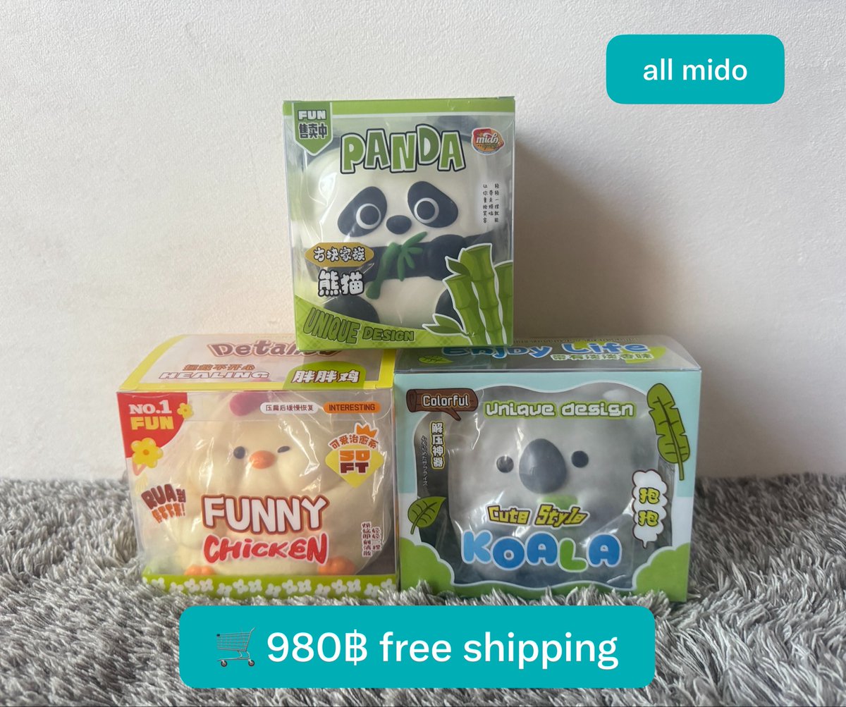 thetuesdae's tweet photo. ขายเทสกุชชี่มือ 1 ✨

—— ⟢ free shipping | ready to ship 🛻💭

Set จมดมิโดะ 1620 ฿ (4ชิ้น)
Set mido animals 980฿ (3ชิ้น)

สนใจชิ้นไหนเดมได้เรยค่าา💌💭
#ตลาดนัดสกุชชี่ #สกุชชี่ #มิโดะ #ไอบลูม #ส่งต่อสกุชชี่ #ibloom #mido #lbld https://t.co/7m0rGLSDQk