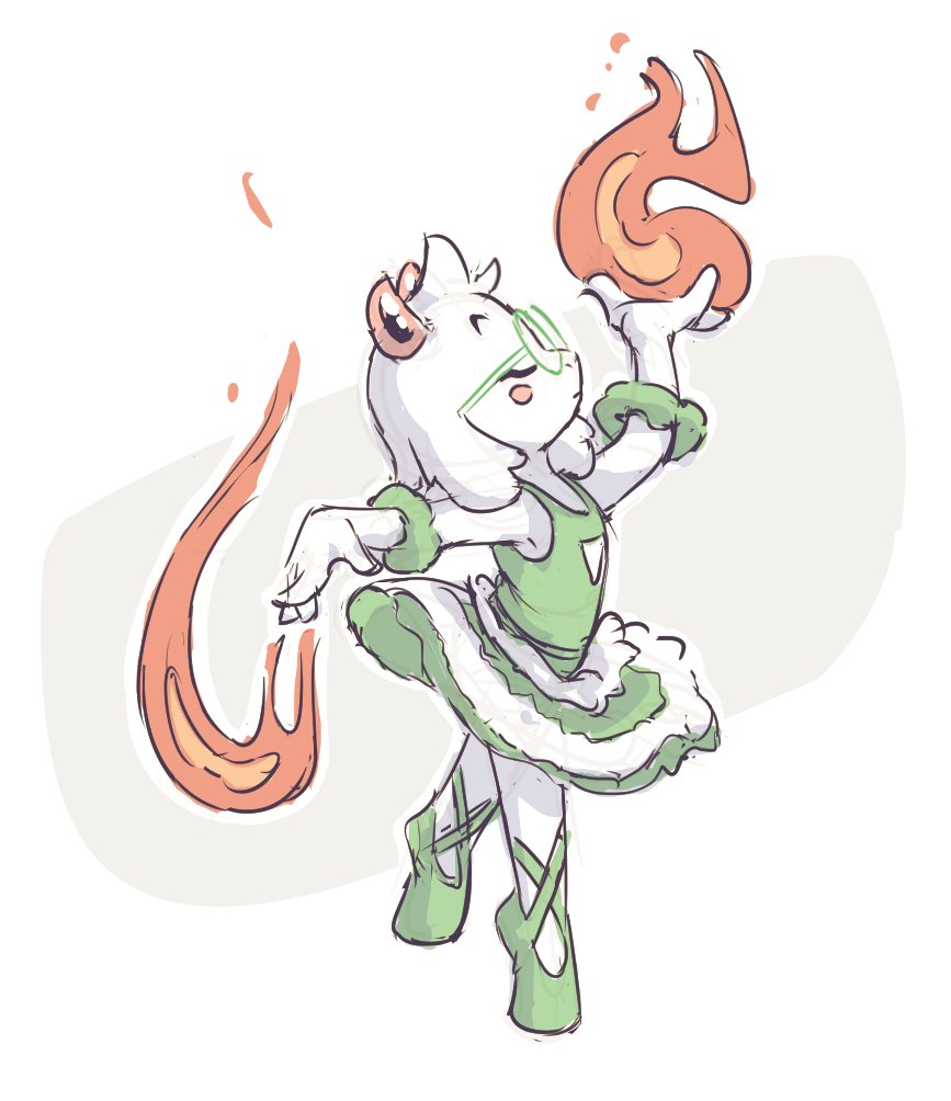 YoshoYamamoto's tweet photo. The Princess of Flames.

#ralsei https://t.co/C9ifMMCx4y