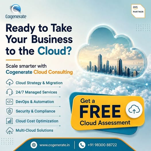 cogeneratetech's tweet photo. Ready to Take Your Business to the Cloud?

Checkout this post:https://t.co/99DKzbRIx7

Get a FREE Cloud Assessment !!

📞 +91 98300 88722
🌐 https://t.co/hCfgqZq08F

#Cogenerate #CloudConsulting #CloudComputing #CloudMigration #CloudStrategy #AWS #AWSCloud #AWSMigration https://t.co/0dhWLRa4jF
