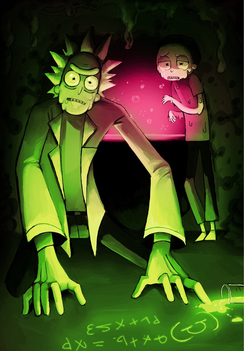 funkyalienguy's tweet photo. Toxic Rick and Morty #rickandmorty #ricksanchez #mortysmith #toxic https://t.co/KS10cBV4Im