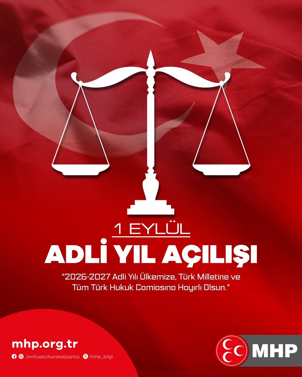 MhpAnkara06's tweet photo. 2026-2027 Adli Yılı Ülkemize, Türk Milletine ve Tüm Türk Hukuk Camiasına Hayırlı Olsun. https://t.co/OtbLsj4yTy