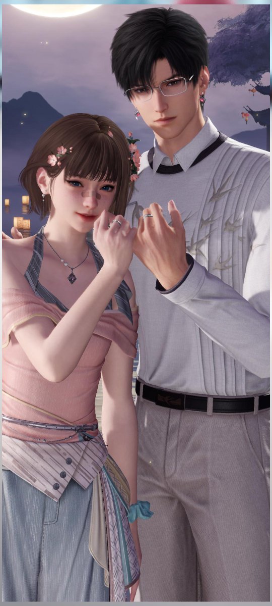 fawn_brook's tweet photo. @llillia__ I have a few different ones, but this is the cutest I think! I really like my mc in this outfit and haircut https://t.co/N6RwuuJZwf