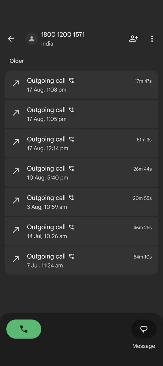 Nikhil_S's tweet photo. Don't know how long I am expected to keep doing this. This is my call log in case you are reading @amazonIN @AmazonHelp https://t.co/IvgLMJQh7u