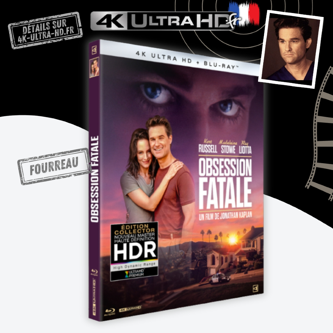 4KultrahdFR's tweet photo. ✅ C’est maintenant – « 𝗢𝗕𝗦𝗘𝗦𝗦𝗜𝗢𝗡 𝗙𝗔𝗧𝗔𝗟𝗘 » 4K 🇫🇷
💿 Standard / Fourreau ➡ https://t.co/USJdhCIKeu

📆 Sortie : 1 septembre 2026
🎬 Jonathan Kaplan (1992), avec Kurt Russell et Ray Liotta
#ObsessionFatale #4KUltraHD #4KultrahdFR https://t.co/kGDeHNr5t7