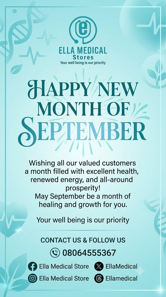 EllaMedical's tweet photo. Welcome September https://t.co/n6luuchQSl