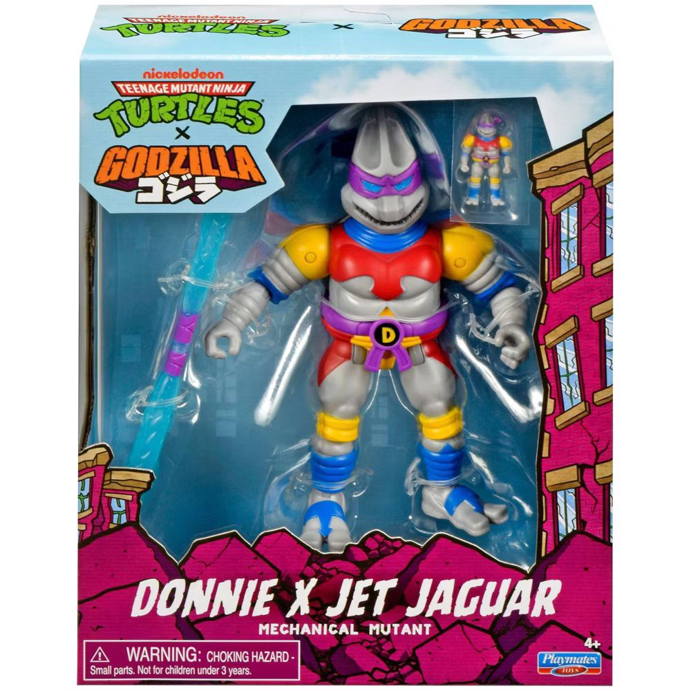 preterniadotcom's tweet photo. New Playmates Teenage Mutant Ninja Turtles x Godzilla are in stock at Target:

Mechagodzilla Shredder - https://t.co/QV6bhxII2j 
King Caesar Splinter - https://t.co/YMdxaN1ICu 
Jet Jaguar Donatello - https://t.co/uWJWWaXDUp #ad https://t.co/jcXB0k5C6n