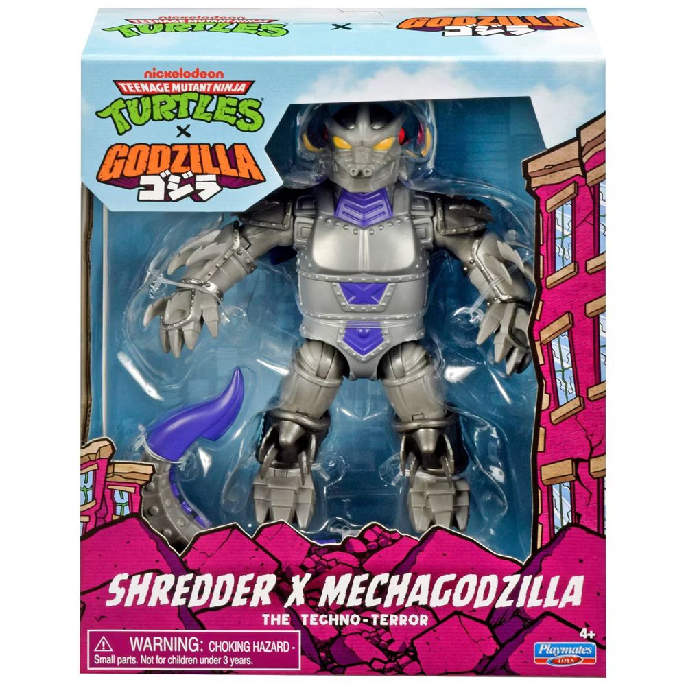 preterniadotcom's tweet photo. New Playmates Teenage Mutant Ninja Turtles x Godzilla are in stock at Target:

Mechagodzilla Shredder - https://t.co/QV6bhxII2j 
King Caesar Splinter - https://t.co/YMdxaN1ICu 
Jet Jaguar Donatello - https://t.co/uWJWWaXDUp #ad https://t.co/jcXB0k5C6n
