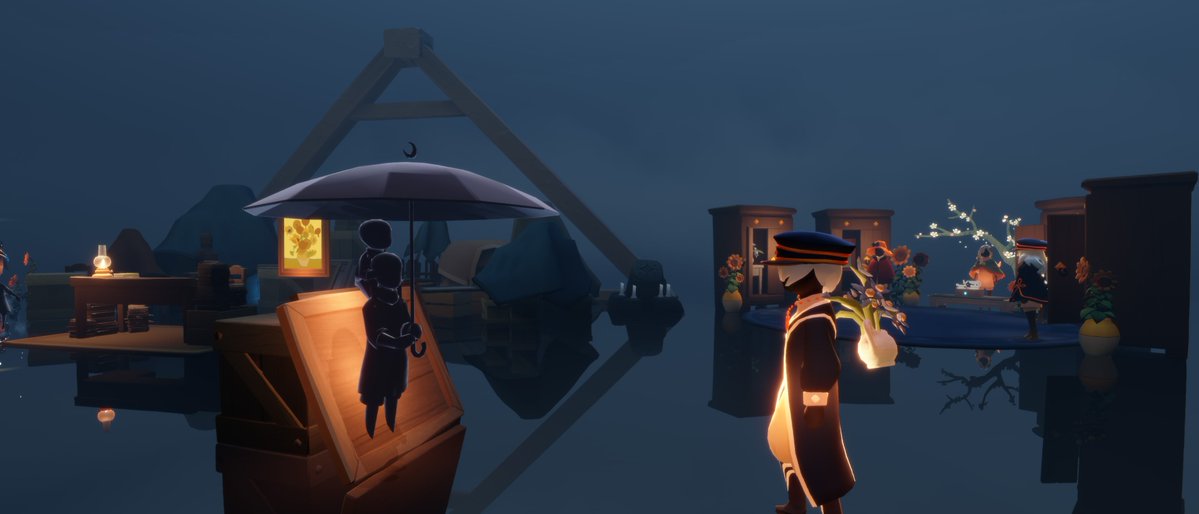 sky_seru's tweet photo. ソレって例の新しく追加された課金アイテム！！

……カフェが消えてた(だけど座れる)

どちら様ぁ～？？？？

タップしても何も出ないし、すり抜けちゃうし謎である https://t.co/oFabIwkMJm