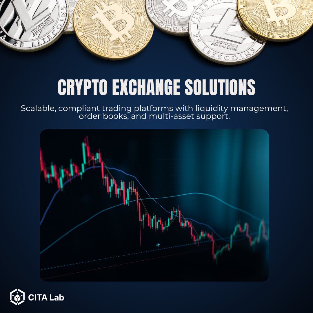cita_lab's tweet photo. Scalable trading infrastructure, built for real market conditions.
Our Crypto Exchange Solutions cover liquidity management, order books, and multi-asset support — compliant platforms designed to handle volume, not just demos.
#Web3 #CryptoExchange #CitaLab https://t.co/QUqoq22h3C