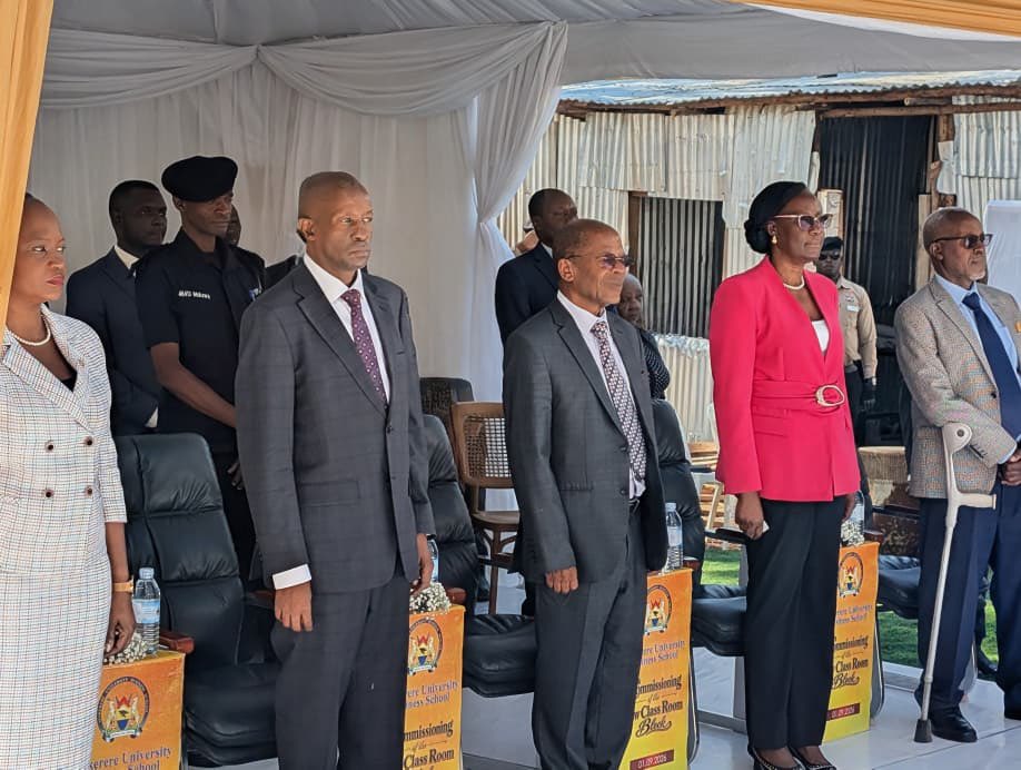 OfficialMubs's tweet photo. 🔴 HAPPENING NOW: Commissioning of the new classroom block at MUBS, marking another milestone in enhancing the learning environment for our students.

#MUBS #EnablingTheFuture https://t.co/h0VGF3O90v